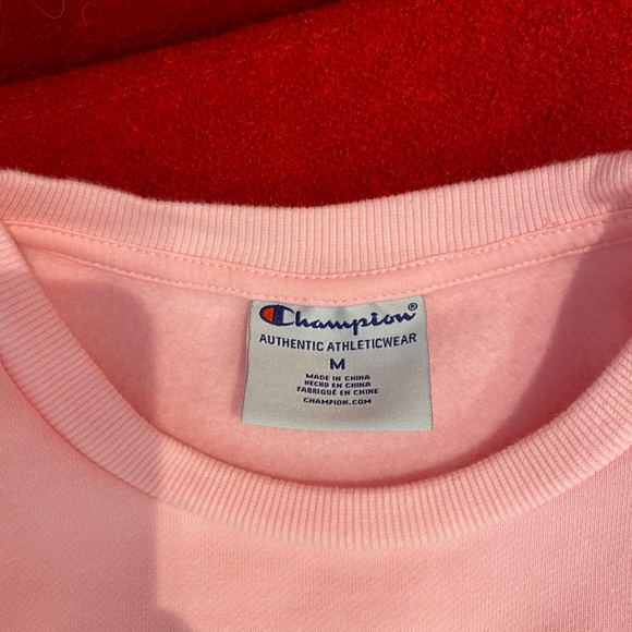 Baby pink champion crewneck - Picture 3 of 3